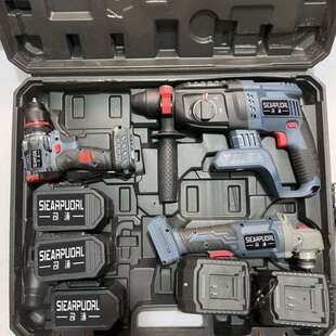 东城款无刷电锤冲击钻邮角动包工厂电捶工具扳手四件套机电直销