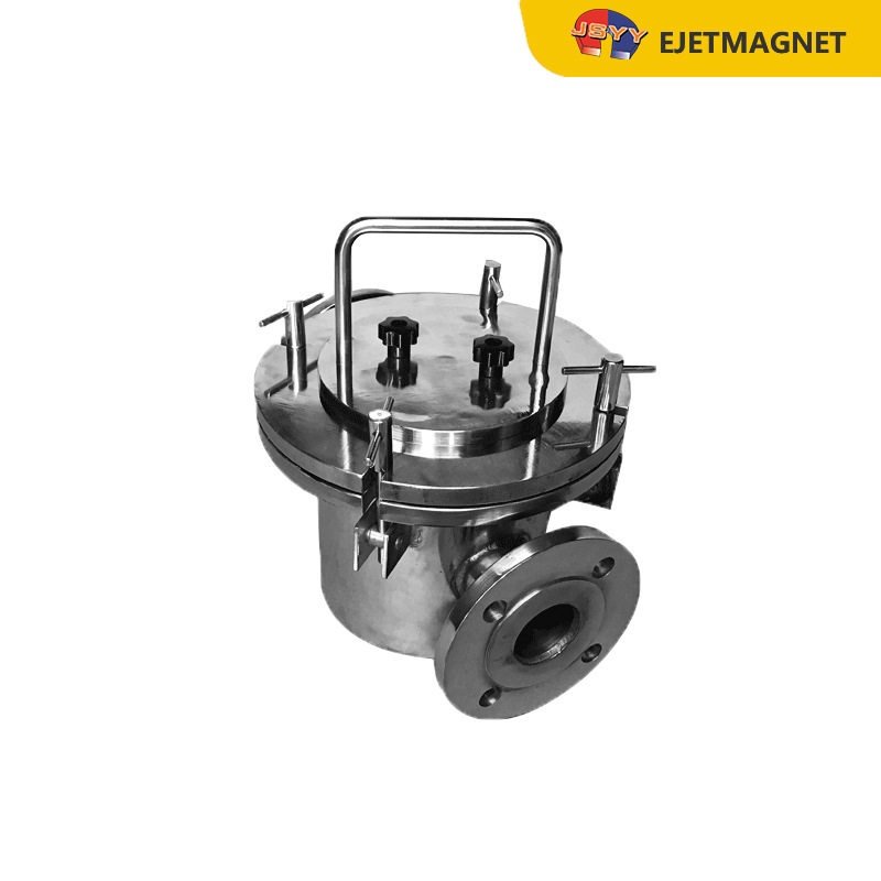 签订合同 无剩磁浆料除铁 锂离子电池浆料磁性过滤强磁管道除铁器