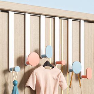 门后挂钩门上挂衣架免进的挂钩门上打孔浴室挂衣钩门背后卧室挂架