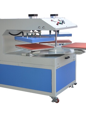 高尚双头三工位双 eva热压冷压定型烫画机 热转印印花压烫设备