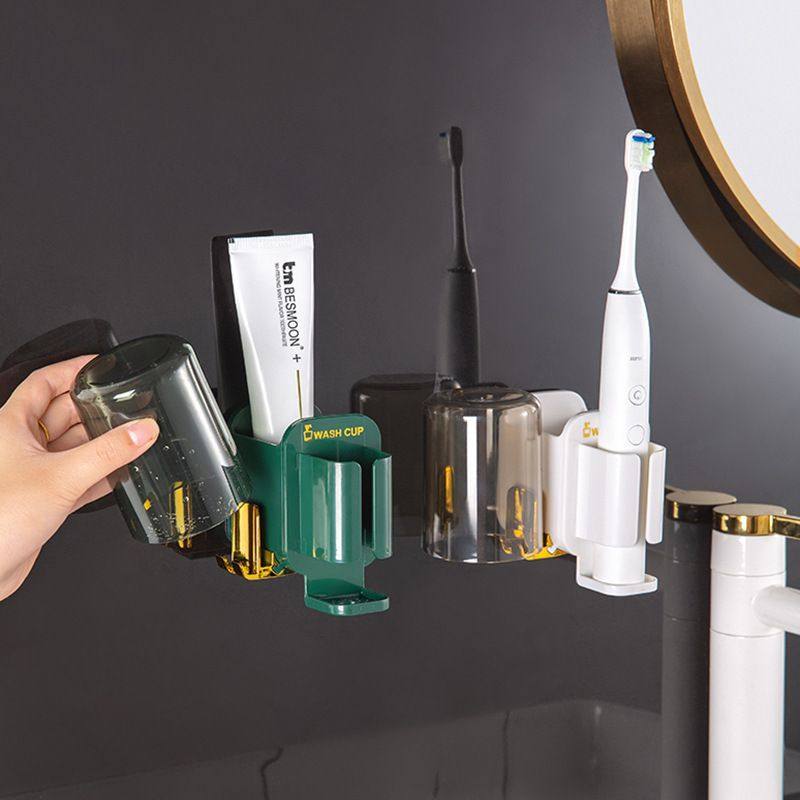 免打孔轻奢电动牙刷架浴室牙膏底座家用挂架收纳置物架壁挂牙具架,家庭/个人清洁工具,牙刷架/牙具座,淘宝优惠券,粉丝福利购,淘宝优惠卷