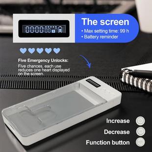 小型锁盒自律神器学生透明箱子通用监狱戒网瘾手机管理定时上锁