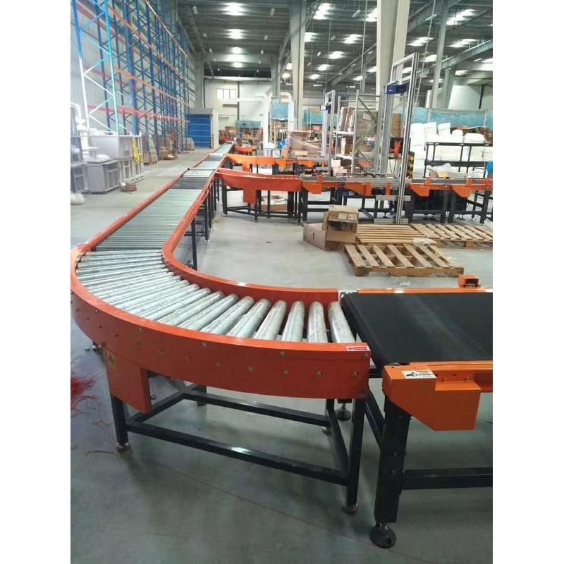 物流打包分拣输送线|电商快递仓库分拣滚筒流水线输送线