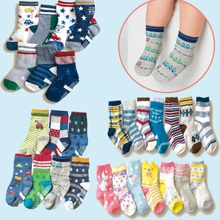 特价清仓宝宝地板袜春秋新款棉袜卡通男女童防滑袜日系可爱婴儿袜