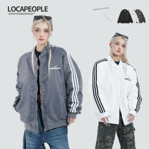 loca people美式复古轻薄羽绒服情侣款2023冬季90白鸭绒休闲外套