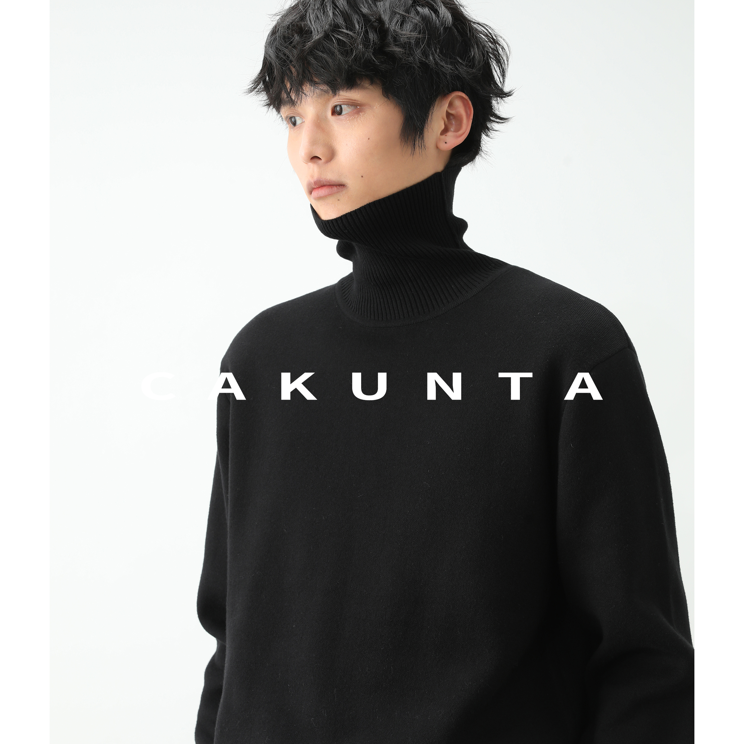 CAKUNTA抗起球加绒打底高领毛衣