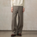 阔腿拖地复合加厚休闲裤 CAKUNTA 挺阔row风立体分割弯刀休闲西裤