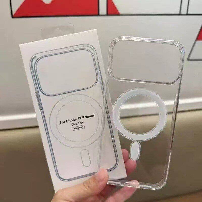 亚克力适用iphone18promax透明磁吸手机壳苹果17pro跨境15简约16