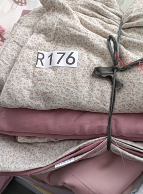 R176双层纱被罩2*2.3床单2.6*2.4枕套一对