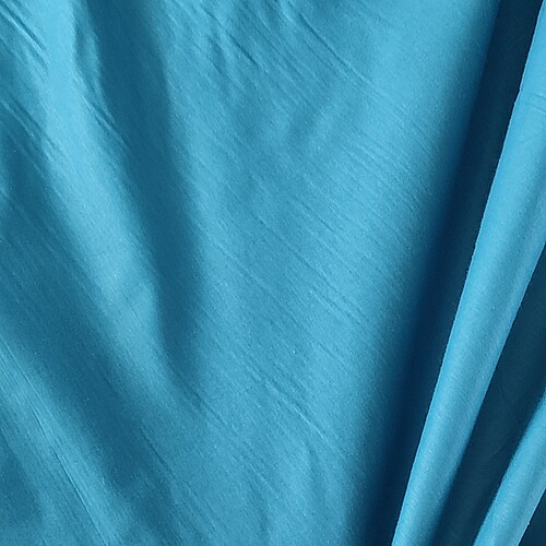 A24号孔雀蓝纯棉平纹加密一米布料幅宽2.5一米7.9元