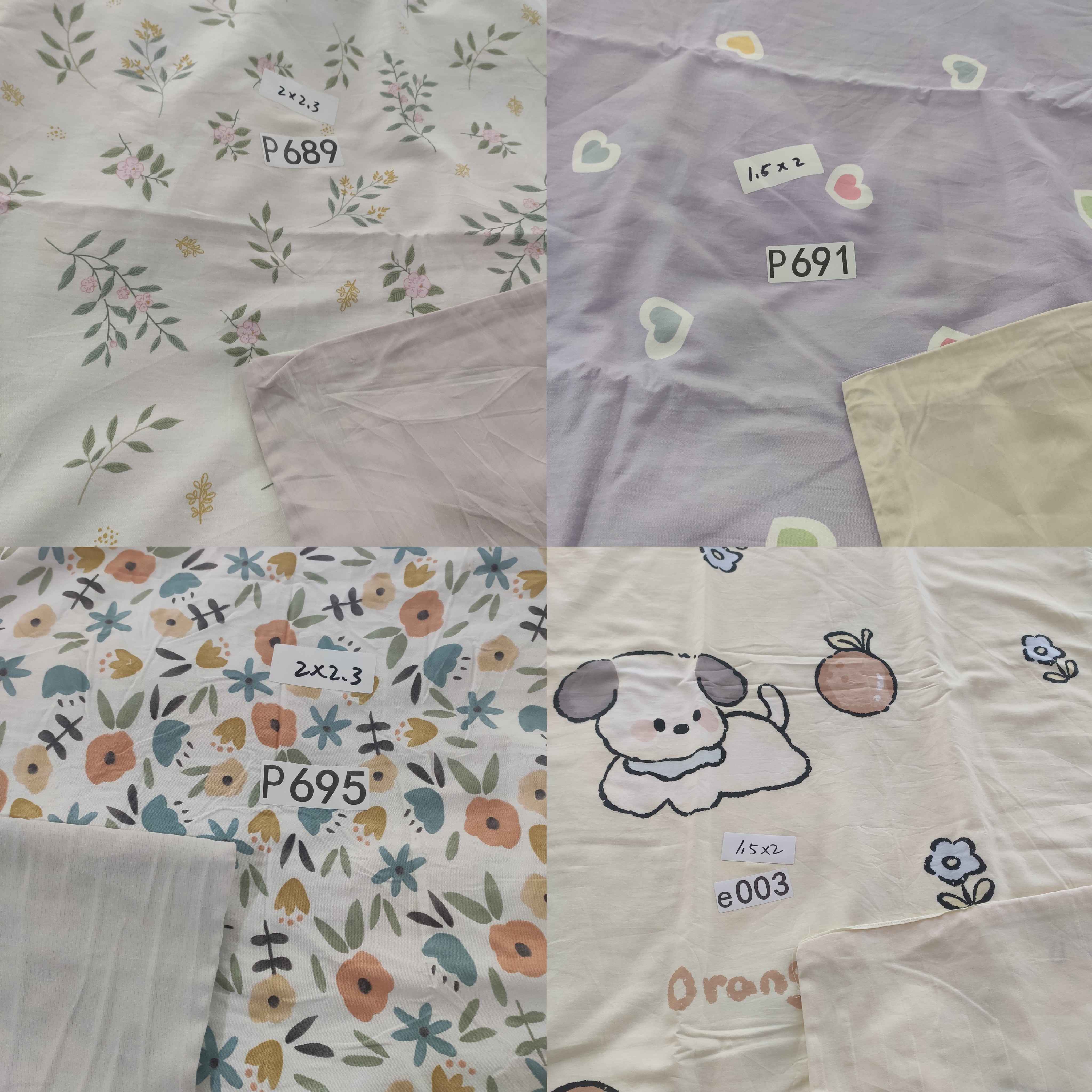 A05直播孤品床单被罩枕套床笠圆床纯棉定做任意尺寸瑕疵