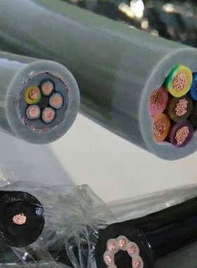 纯铜国标电线 TRVV2芯X4平方高柔性软护套线拖链电缆RVVT3*1.0