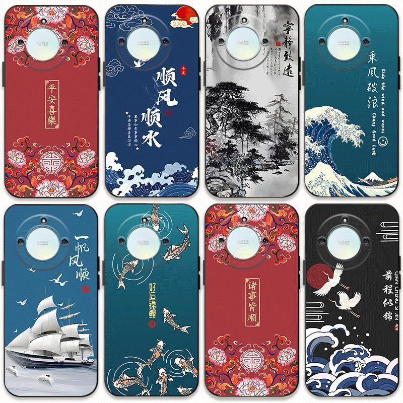 适用荣耀x60手机壳中国风x60pro