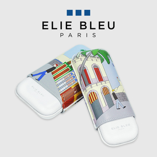 ELIE 皮套烟盒 BLEU古巴之家系列雪茄保护套便携式