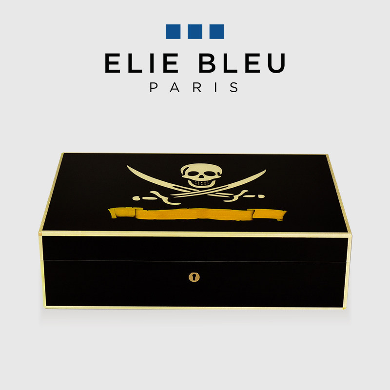 ELIE BLEU海盗系列110支装雪松木雪茄保湿盒古巴雪茄烟盒