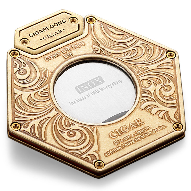 CIGARLOONG茄龙雪茄剪雪茄刀锋利刀刃便携式复古礼盒包装烟刀烟剪