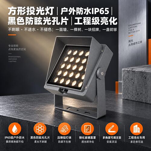 投光灯DC24V防眩投光灯可调光