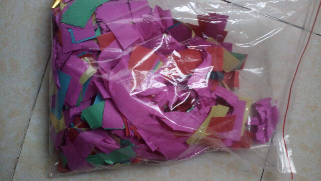 舞台专用彩色纸片，彩纸 飘纸机 撒纸机专用彩纸