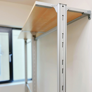 铝合金立柱衣柜组合框架环保可调节模块化步入式金属衣帽间