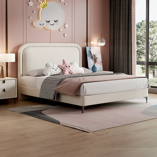 晚安家居科技布儿童床