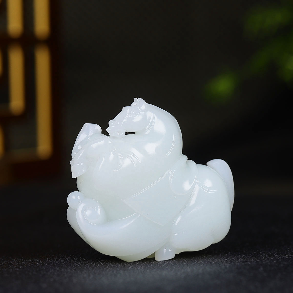 （古晨珠宝）新疆和田玉羊脂白玉生肖马挂件吊坠玉坠马到成功75g,珠宝/钻石/翡翠,颈饰,淘宝优惠券,粉丝福利购,淘宝优惠卷