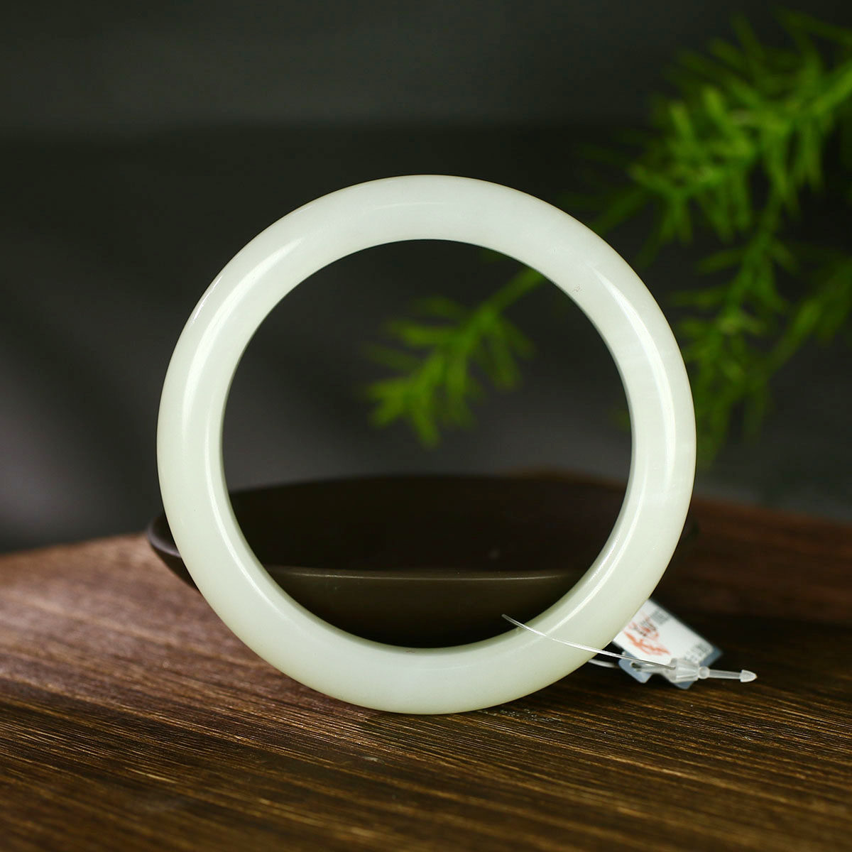 （不议价）润玉缘和田玉冰晴水手镯女款玉镯腕间美玉悬63g60mm