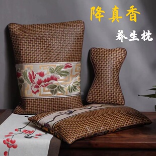 天然降真香枕头崖柏安神颈椎枕养生颗粒枕头睡眠神器改善失眠