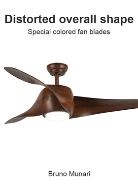 Flower Ones高端中古风扇灯 复古静音客餐厅一体2025年新款吊扇灯