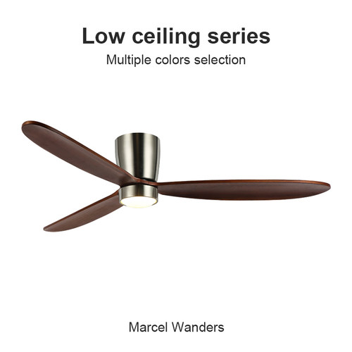 FlowerOnes复古实木吸顶吊扇灯