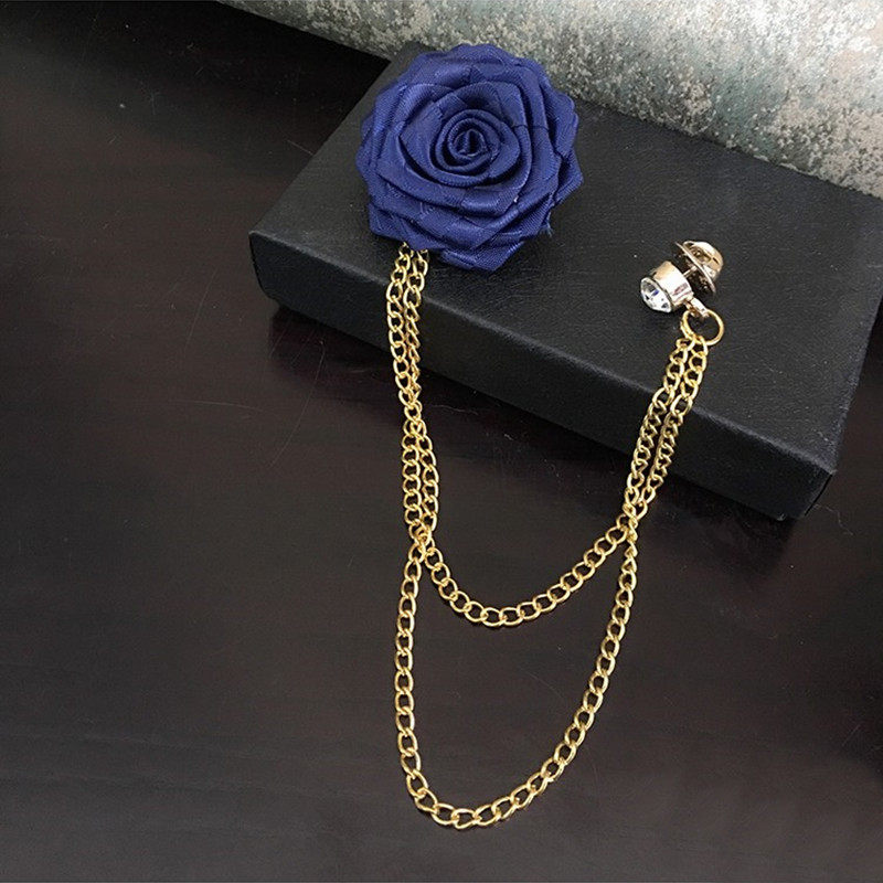 西装主持男女领针百搭玫瑰胸针伴郎男结婚新郎婚礼男式 胸花胸针