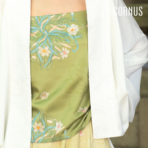 茱萸水仙花境春夏汉服女吊带内搭女生绿色