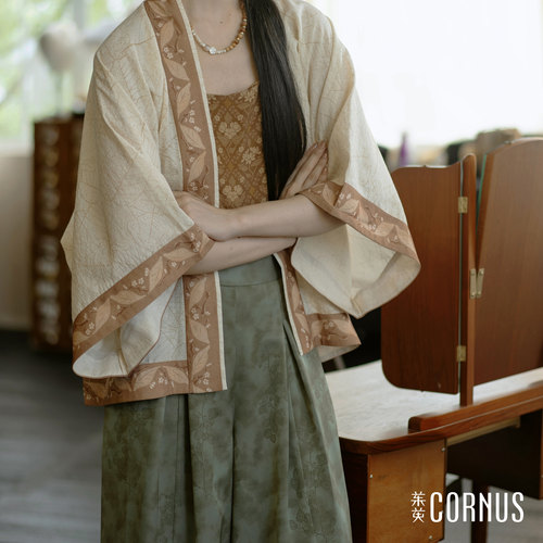 茱萸CORNUS汉服艺术生貉袖南宋