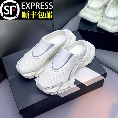 香港高端现货厚底包头拖男款女2025新款情侣外穿防滑休闲沙滩凉鞋