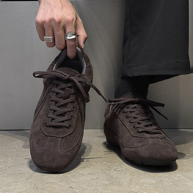 正品高端复古德训鞋通勤轻便男女鞋2026年春季反绒皮休闲运动板鞋,流行男鞋,时尚休闲鞋,淘宝优惠券,粉丝福利购,淘宝优惠卷