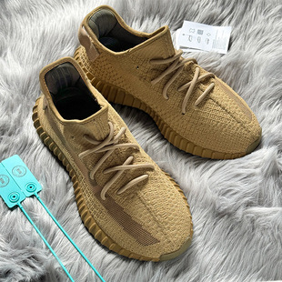 350正品 广椰子鞋 yeezy休闲跑步百搭运动鞋 女og 潮 官网地球棕男鞋