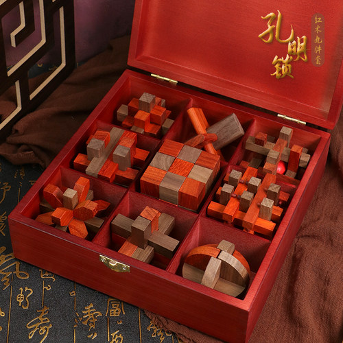 孔明锁鲁班锁教具玄机盒儿童益智