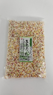 彩色米果 日本原装 五色米通 寿司店料理用 彩色米通 米通500g