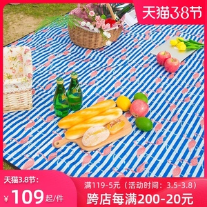 超声波可机洗野餐垫3mm加厚大户外便携防潮垫防水可折叠野营地垫