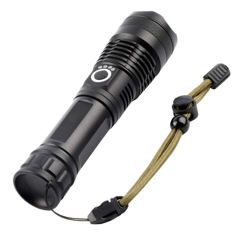 灯珠LED伸缩变焦夜钓强光手电筒