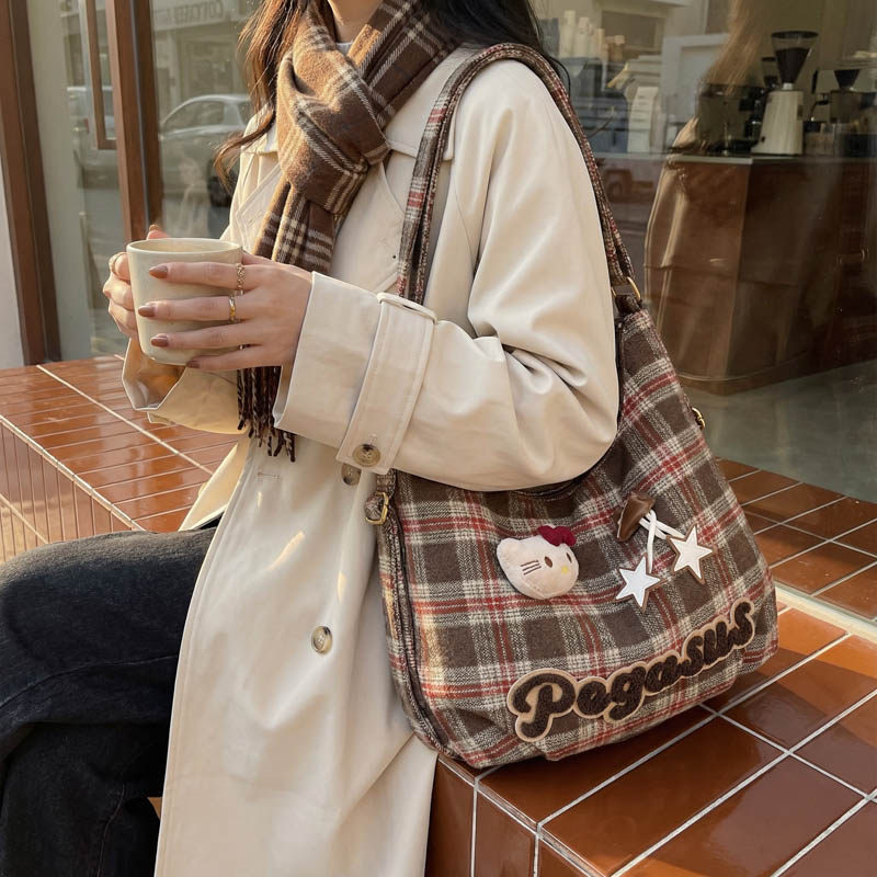 田园风复古格子布托特包女生大容量多功能双肩包可爱软妹文艺背包,箱包皮具/热销女包/男包,托特包,淘宝优惠券,粉丝福利购,淘宝优惠卷