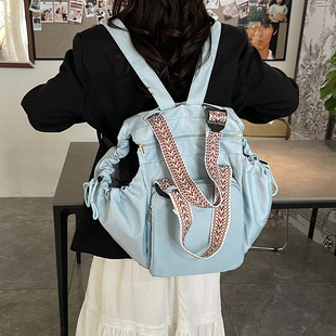 原创大容量船型双肩包个性异形摇篮包外出带娃旅行背包便携妈咪包