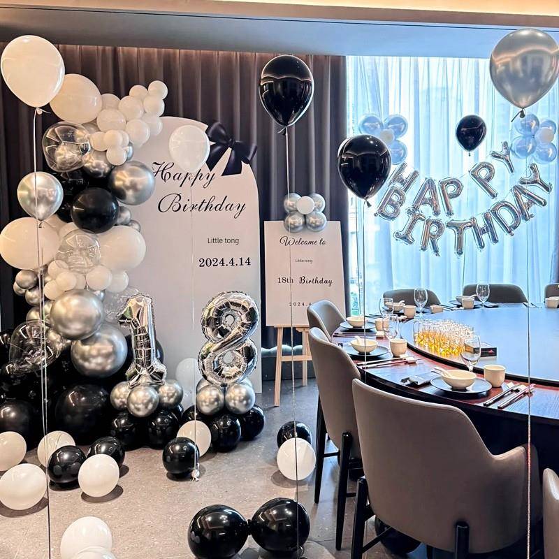 十八18岁女孩成人礼生日场景布置装饰高级感氛围背景墙定制kt板30