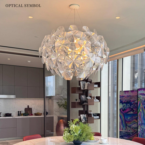 LED亚克力客厅店铺松果吊灯