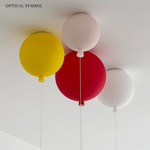 新款气球北欧轻奢儿童房吊灯现代简约创意个性卧室书房公主吊线灯