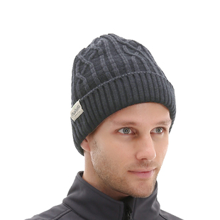 男士加厚毛线帽女时尚保暖中老年人防寒骑行冷针织帽秋冬护耳帽子