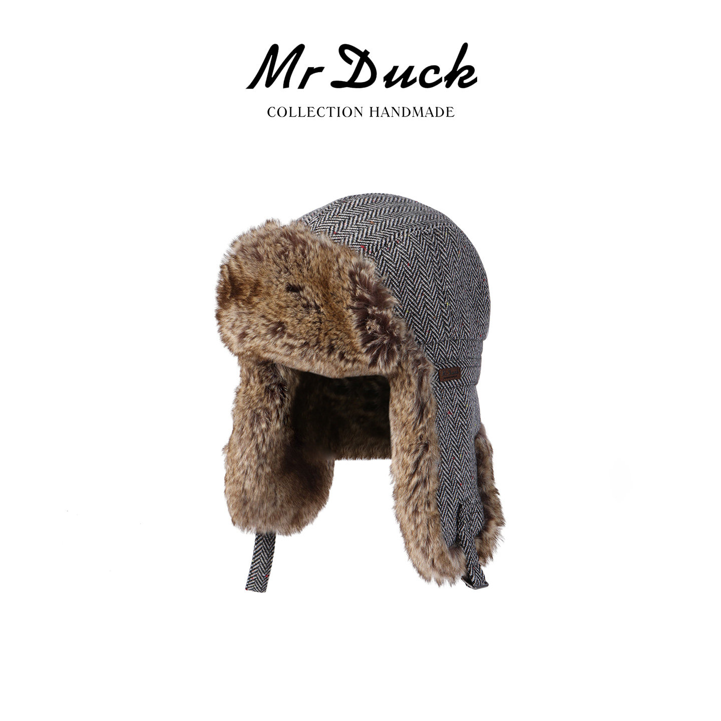 mrduck加绒加厚护耳防寒雷锋帽