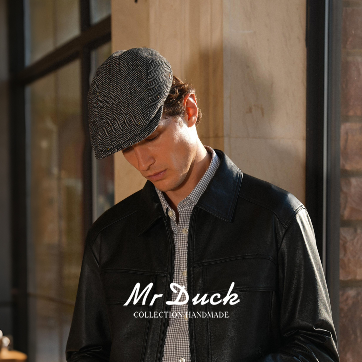 mrduck新款复古老钱风鸭舌帽男