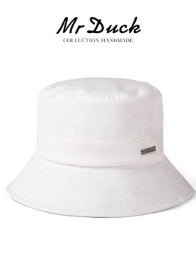 mrduck老钱风进口100%棉防水透气户外渔夫帽男女日常通勤休闲帽子