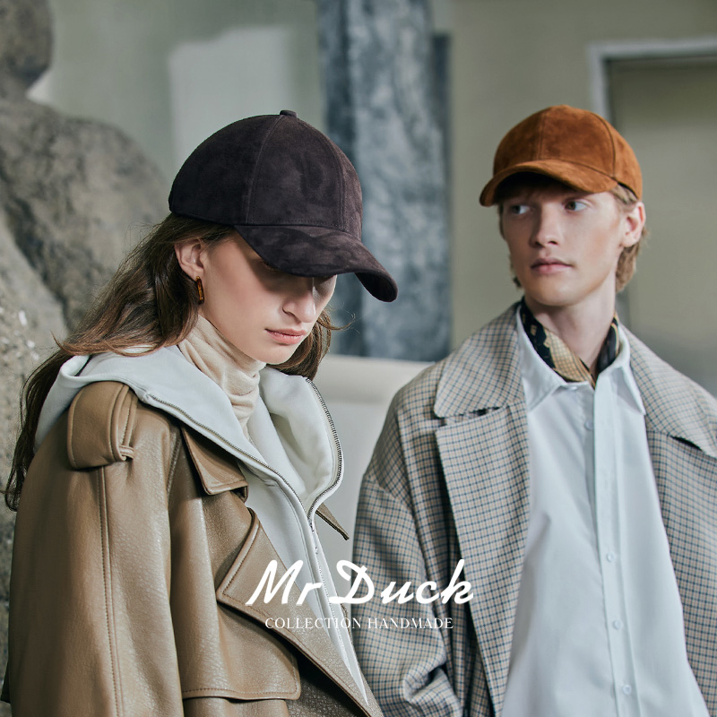 棒球帽mrduck鸭舌帽女男老钱风冬