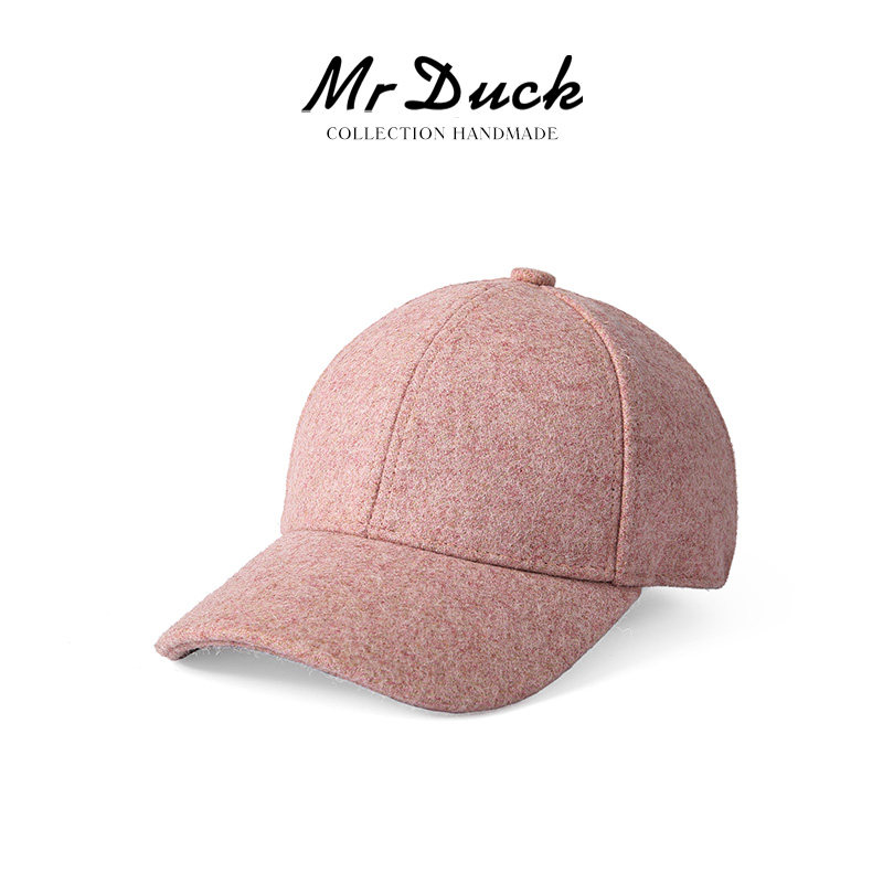 mrduck迷迭香 高定英国MOON100%羊毛棒球帽女冬季大衣穿搭帽子女
